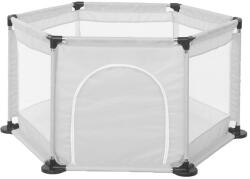 Flippy Tarc de Joaca si Siguranta pentru Copii DNT-104, Flippy, Dimensiuni 130 x 115 x 65 cm, Structura de Protectie pentru Interior, Gri (167169)