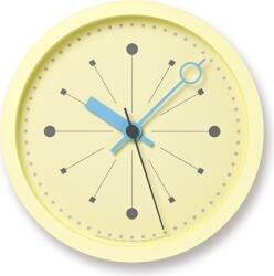 Lemnos Ceas de perete Point 24, 8 cm, galben deschis (SYO26-05 LYE)