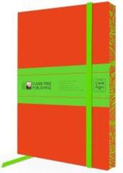Flame Tree Notatnik A5 linia BR Orange & Lime Green