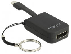 Delock 63940 0, 03 M USB C-típus DisplayPort Fekete Video átalakító kábel (63940)