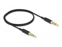 Delock 66075 0, 5 M 3.5mm Fekete Audio kábel (66075)