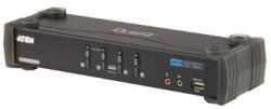 ATEN CS1784A 4-Port DVI USB 2.0 KVMP Switch, 2.1 Surround Sound, nVidia 3D (CS1784A-AT-G)