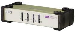 ATEN CS84U 4-Port PS/2-USB KVM Switch, 4x Custom KVM Cable Sets, Non-powered (CS84U-AT)