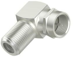 Hama Satellite Receiver Adapter, F-Plug - F-Socket, 90° (00205226)