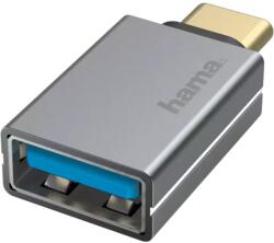Hama USB-OTG Adapter, USB-C Plug - USB Socket, USB 3.2 Gen 1, 5 Gbit/s, alu (00200300)