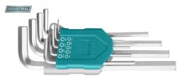 TOTAL Set 9 chei imbus hexagonale - cap bila - 1.5-10mm, Cr-V, brat lung (INDUSTRIAL) (THT106291) Cheie imbus