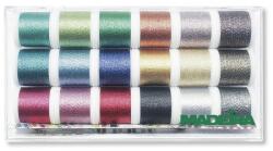 MADEIRA Set ata de brodat metalica Sparkling 18 culori MADEIRA 8020 (MAD-8020)