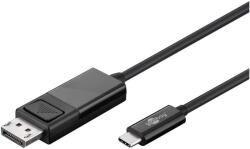 Goobay USB adapter cable, USB-C connector > DisplayPort connector (black, 1.2 meters, 4K 60Hz) (79295)
