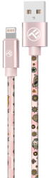 Tellur Cablu Graffiti Tellur USB to Lightning, 3A, 1m, roz (TLL155621) - vexio