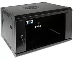 TED Electric Rack 6U cu geam 600 x 450 mm wall mount (A0114756) - vexio
