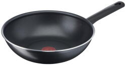 Tefal Tigaie wok Tefal Day By Day B56419AZ, 28 cm, invelis antiaderent Titanium, indicator Thermo-Signal, negru (3168430308329)