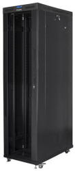 Lanberg Standing rack cabinet 19 inches 47U 800x1200mm, glass LCD doors (FLAT PACK) black (FF01-8247-12BL) - vexio