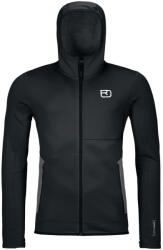 ORTOVOX Fleece Hoody M férfi pulóver M / fekete/fehér