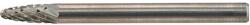 FORMAT keményfém turbómaró (gravírmaró) 3x7mm RBF (lekerekített ívelt forma), C fogazás, szár: 3mm (26020105)