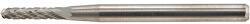 FORMAT keményfém turbómaró (gravírmaró) 2x10mm WRC (hengeres kerekorrú forma), C fogazás, szár: 3mm (26020030)