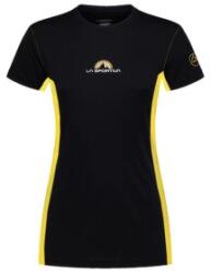 La Sportiva PROMO TEE Women Tricou cu mânecă scurtă Black/Yellow L