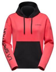 La Sportiva PODIUM HOODY BIG LOGO Women Hanorac Black/Hibiscus L