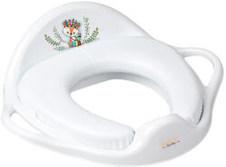 TEGA BABY Reductor de toaletă cu pernă Little Fox alb/verde (13F289)
