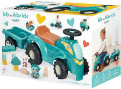 Ecoiffier Traktor bébitaxi utánfutóval és építőelemekkel (7900007952) - jatekbirodalom