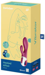 Satisfyer Vibrátor Melegítő, G-pont stimuláló, USB töltés, Vízálló fekete