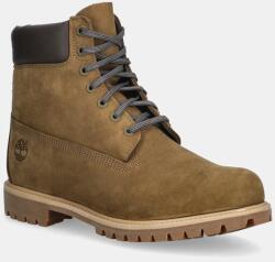 Timberland nubuk bakancs Premium 6 Inch Lace Up Waterproof - zöld Férfi 41