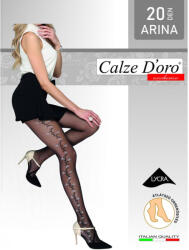 Calze D'oro Arina 20 DEN mintás natural színű harisnyanadrág