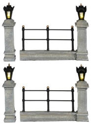  Luville General Fence grey lighted 4 pieces