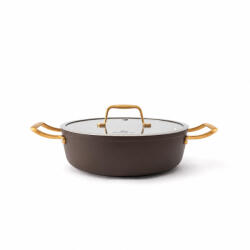 Elmich Tapadásmentes kerámia mély serpenyő Zen Ø 28 cm - barna-arany