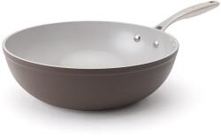 Elmich Tapadásmentes kerámia wok serpenyő Zen Ø 28 cm - barna