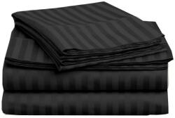 Pucioasa Cearceaf de pat damasc 240x260cm, negru
