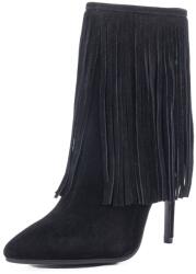 Feeling Botine dama din piele intoarsa, Feeling ZPA340-Q3291-2, negru