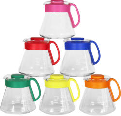 Hario Server sticlă Hario V60 Range Server 600 ml Candy Edition, set mixt 6 culori