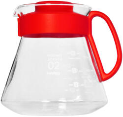 Hario V60 Range Server carafă din sticlă 600 ml, Desert Red