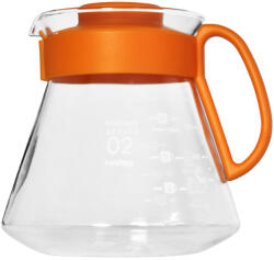 Hario V60 Range Server carafă din sticlă 600 ml, Koi Orange