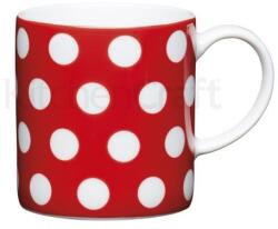 Kitchen Craft Porcelánový šálek na espresso Kitchen Craft - Red Polka Dot