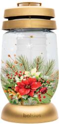 Bolsius Felinar funerar Bolsius cu motiv de floare roșie 22 cm - 1 bucată