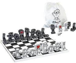 Vilac Modern fából készült sakk Keith Haring (DV00307)