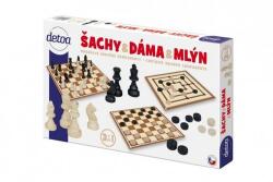 Detoa Sakk és dáma fa társasjáték (UN35022)
