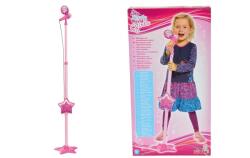 Simba Toys MMW Rózsaszín mikrofon állvánnyal, MP3-hoz is használható