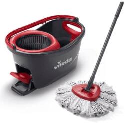 Vileda Set mop rotativ cu galeata Vileda Turbo 3 in 1 Microfibre Box Negru / Rosu (167751)