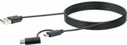 SCHWAIGER USB-Kabel 3.1 St. C->2.0 Micro B 1, 00m schwarz (CK3112533) - vexio