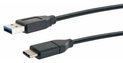 SCHWAIGER USB-Kabel 3.1 St. C->3.0 TypA 1, 00m schwarz (CK3141533) - vexio