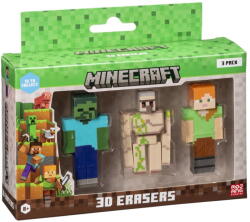 P. M. I. Kids World MINECRAFT 3D ERASERS - 3 PACK VER. C (MC4021C) Figurina