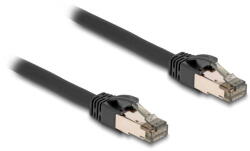 Delock RJ-45 network cable Cat. 6a U/FTP ultra flexible (black, 3 meters, inner stainless steel jacket) (80242)