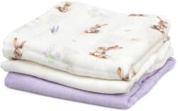 KioKids Scutece din muselină 70x70 cm Bamboo 3 buc. Lavender 05297-1