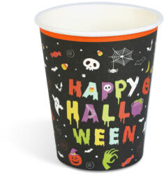  Halloween-i papírpohár - "Happy Halloween" - 2, 5 dl - 8 db / csomag (56632B)