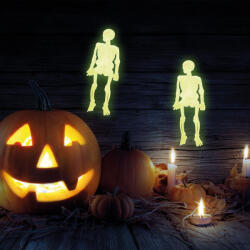 Family Foszforeszkáló csontváz szett - halloween-i dekoráció - 10 db / csomag (58104)