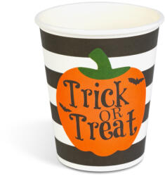  Halloween-i papírpohár - tök - 2, 5 dl - 8 db / csomag (56632A)