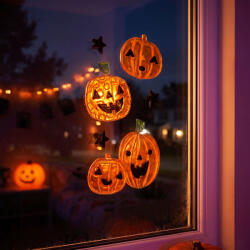  Halloween-i gél ablakmatrica szett - 15 x 25 cm - 3 féle (56612)