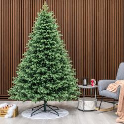 Brius Brad artificial, Scandinavia, verde cu varfuri argintii, integral 3D, 230 cm (U-Scandinavian-230)